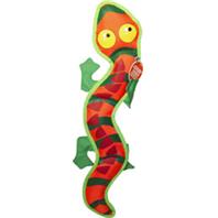 Outward Hound Fire Biterz Gecko Plush Interactive Dog Toy Orange Large