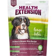 Health Extension Large Bites Chicken & Brown Rice Recipe Dry Dog Food, 1 Lb