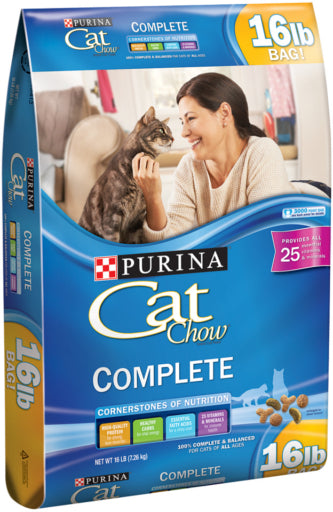 Purina Cat Chow High Protein Dry Cat Food  Complete  15 lb. Bag