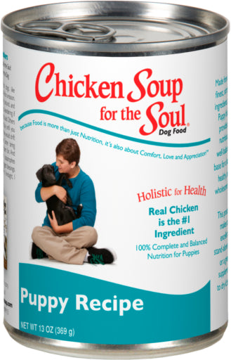 Chicken Soup for the Soul Chicken Duck & Turkey Flavor Pate Wet Dog Food for Puppy 13 oz. Cans