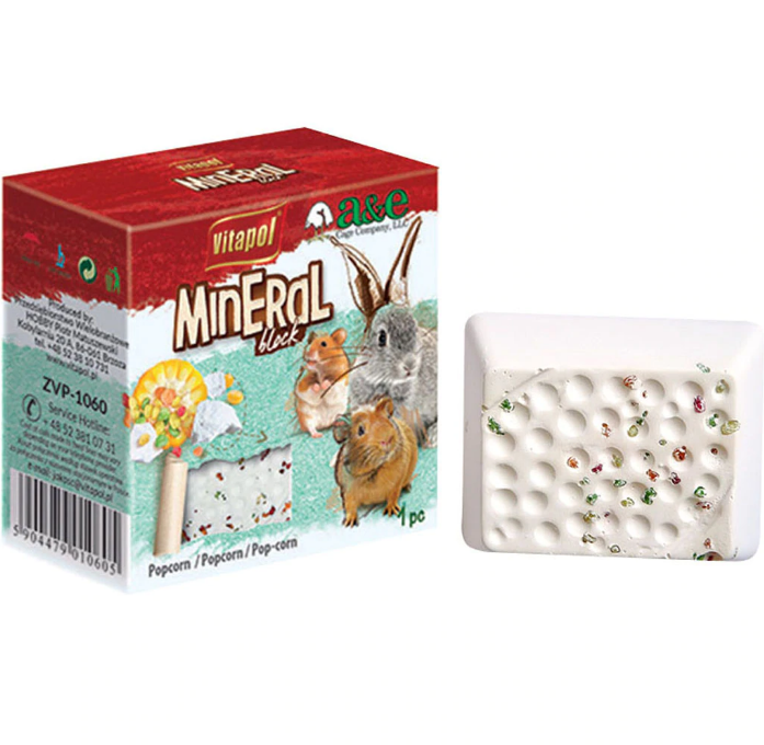 A&E Cage Co Popcorn Flavored Mineral Block Small