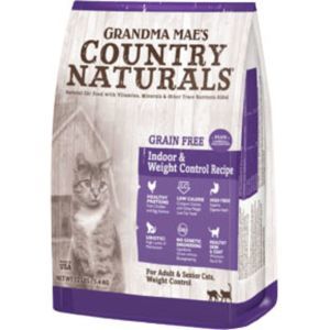 Grandma Maes Country 46000720 Naturals Grain Free Indoor Weight Control Hairball Cat Food - 4 lbs