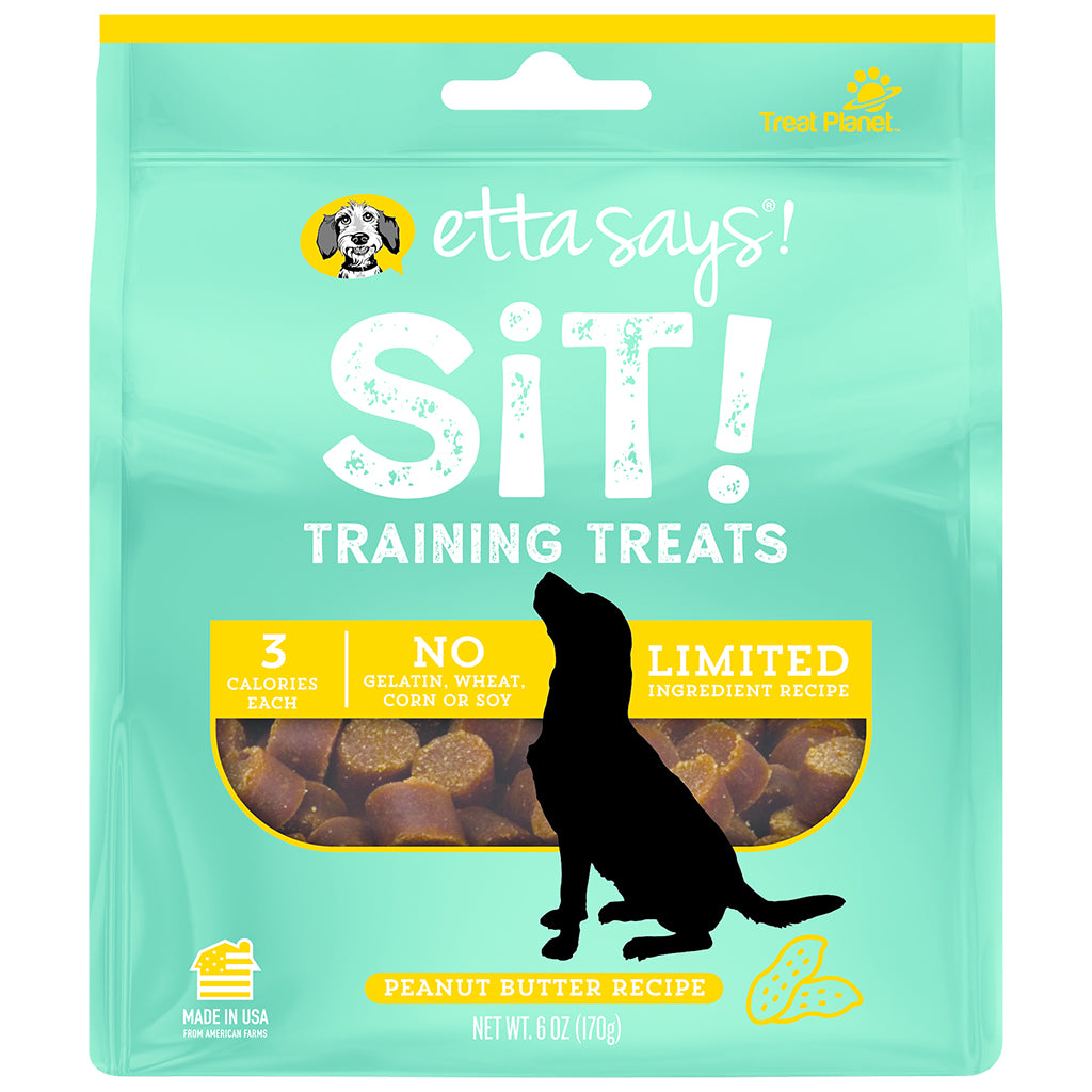 Etta Says Sit Training Peanut Butter Dog Treat - 6 oz
