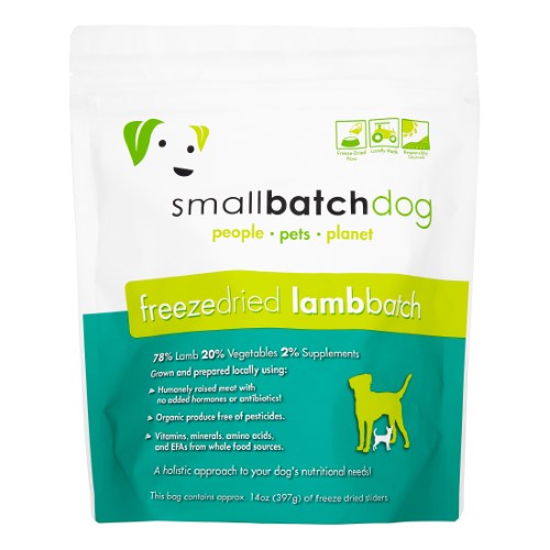 Small Batch Lamb Batch Freeze Dried Dog Food 14oz