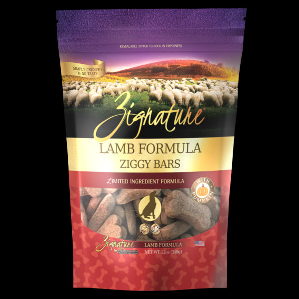 Zignature Lamb Formula Biscuit Dog Treat 12oz