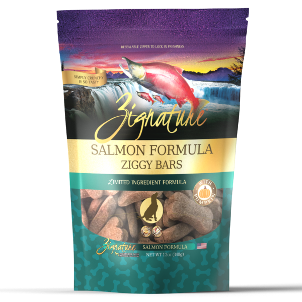 Zignature Salmon Formula Biscuit Dog Treat 12oz