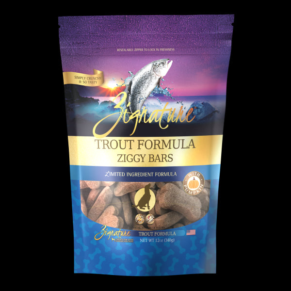 Zignature Trout Formula Biscuit Dog Treat 12oz