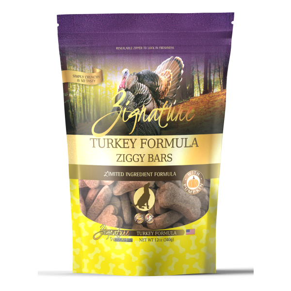 Zignature Turkey Formula Biscuit Dog Treat 12oz