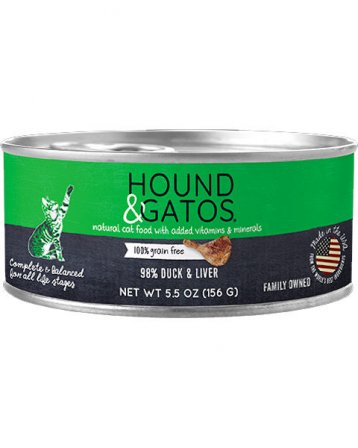 Hound & Gatos Grain Free Wet Cat Food Duck 5.5oz can
