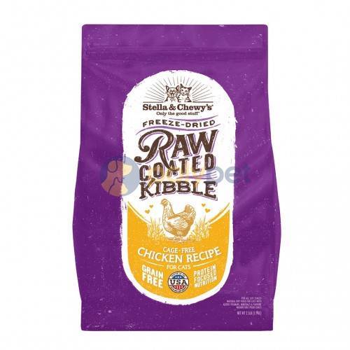 Stella & Chewy's 10 lbs Dry Cat Food Raw Coated Chicken