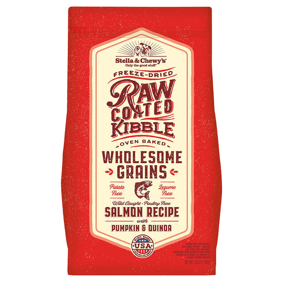 Stella & Chewy's 3.5 lbs Raw Coated Wholesome Grain Salmon for Dog