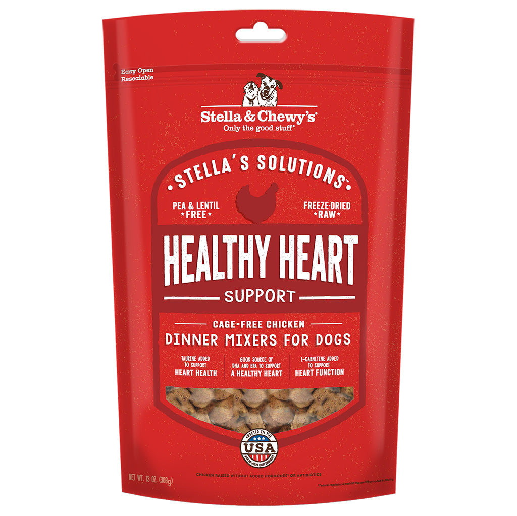 Stella & Chewy's Healthy Heart Freeze Dried Raw Dog Food Topper, 13oz Bag