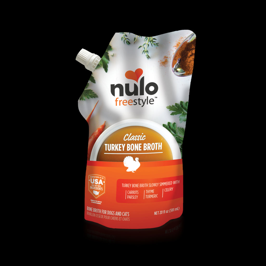 Nulo Freestyle 66102615 20 oz Grain Free Turkey Bone Broth for Dogs & Cats