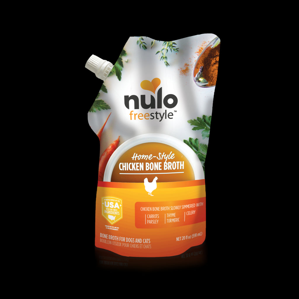 Nulo 20 oz Grain Free Chicken Bone Broth for Dogs & Cats