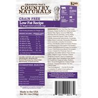 Grandma Mae's Country Naturals Grain-Free Low Fat Recipe Dry Dog Food, 4 Lb