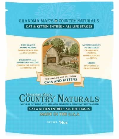 Grandma Mae's Country Naturals Dry Cat Food, 9 Oz