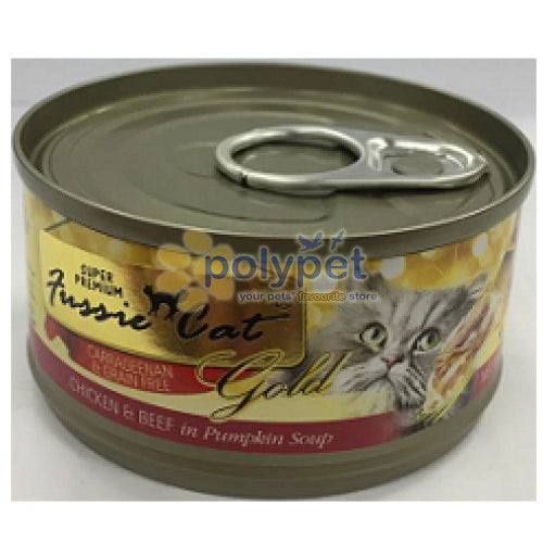 Fussie Cat Super Premium Grain Free Chicken and Beef in Pumpkin Soup Canned Cat
