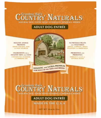 Grandma Mae's Country Naturals Adult Dog Dry Dog Food 4lb