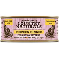 Pet Food Experts 46000183 5.5 oz Country Naturals Grain Free Cat & Kitten Chicken Pate Food Pack of 24