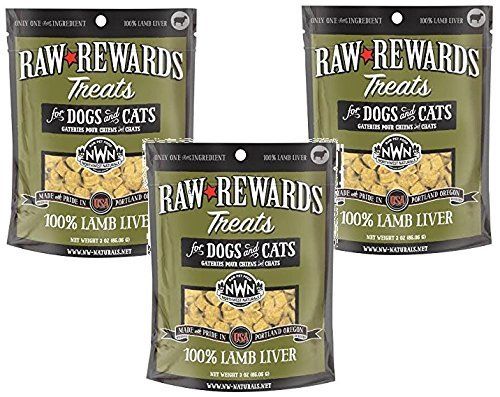 NW Naturals Raw Rewards Lamb Liver Freeze Dried Dog Treats 3 Oz