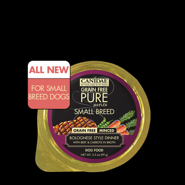 Canidae-Pure-Canidae Pure Petite Small Breed Minced Wet Food- Beef/carrots 3.5 Oz