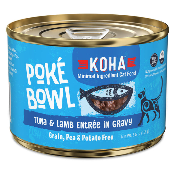 Koha Poke Cat Food 5.5oz Can Tuna and Lamb