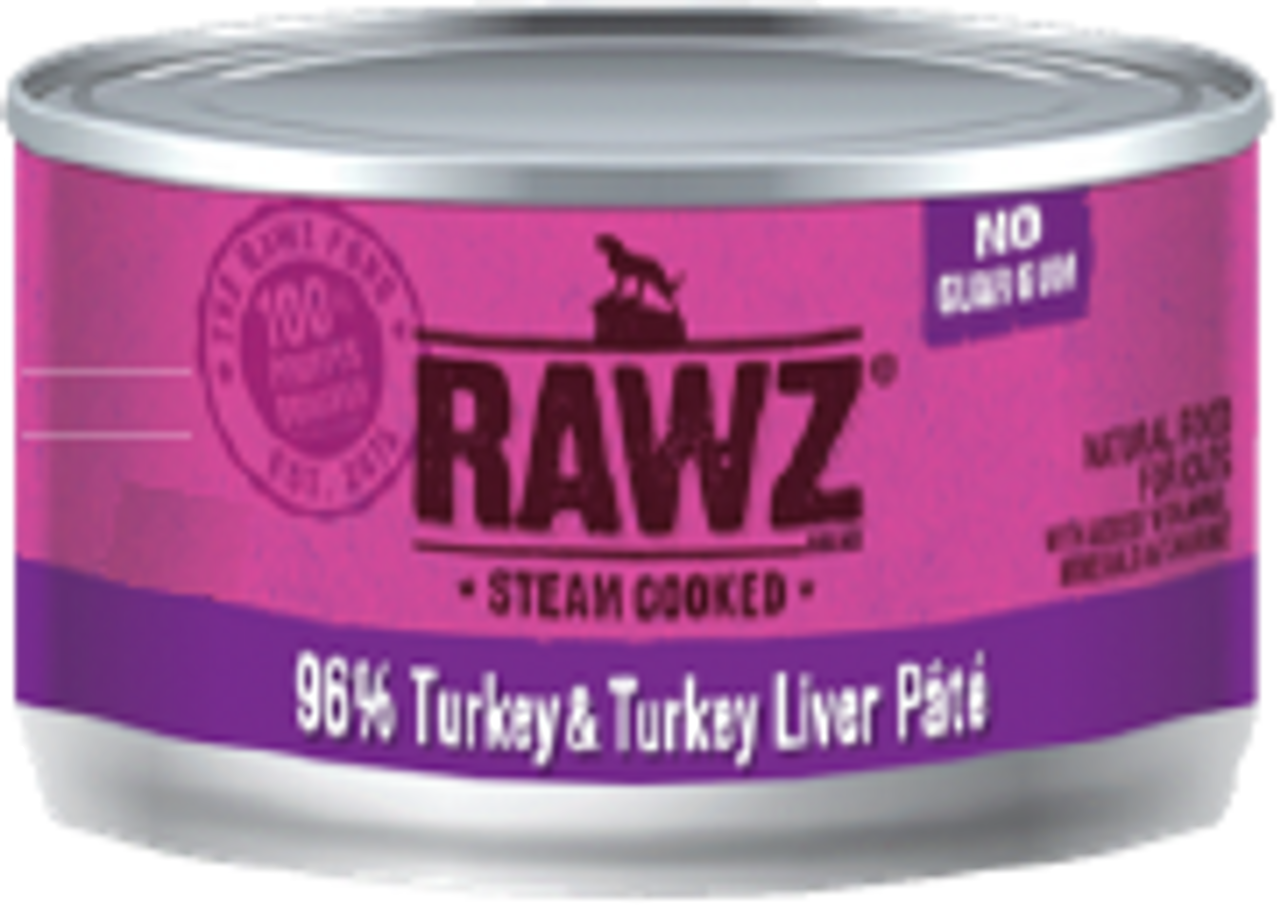 Rawz 96% Turkey Liver Cat Food 3oz