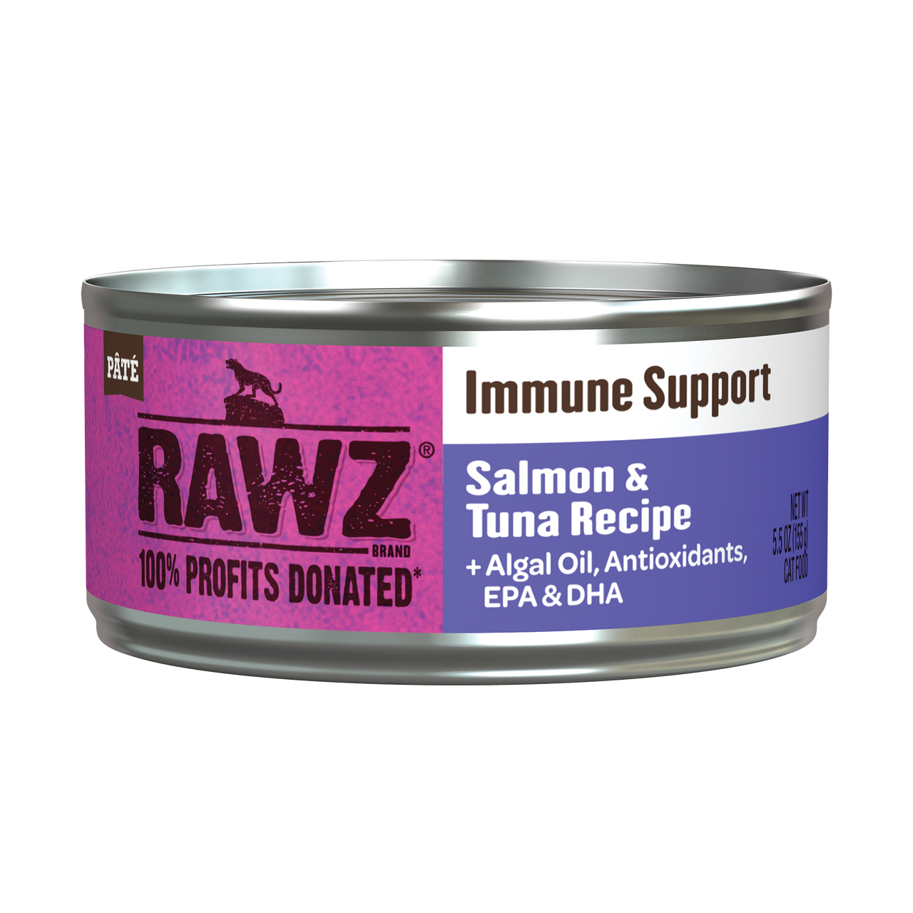 Rawz Immune Support Salmon & Tuna Cat Canned 5.5oz