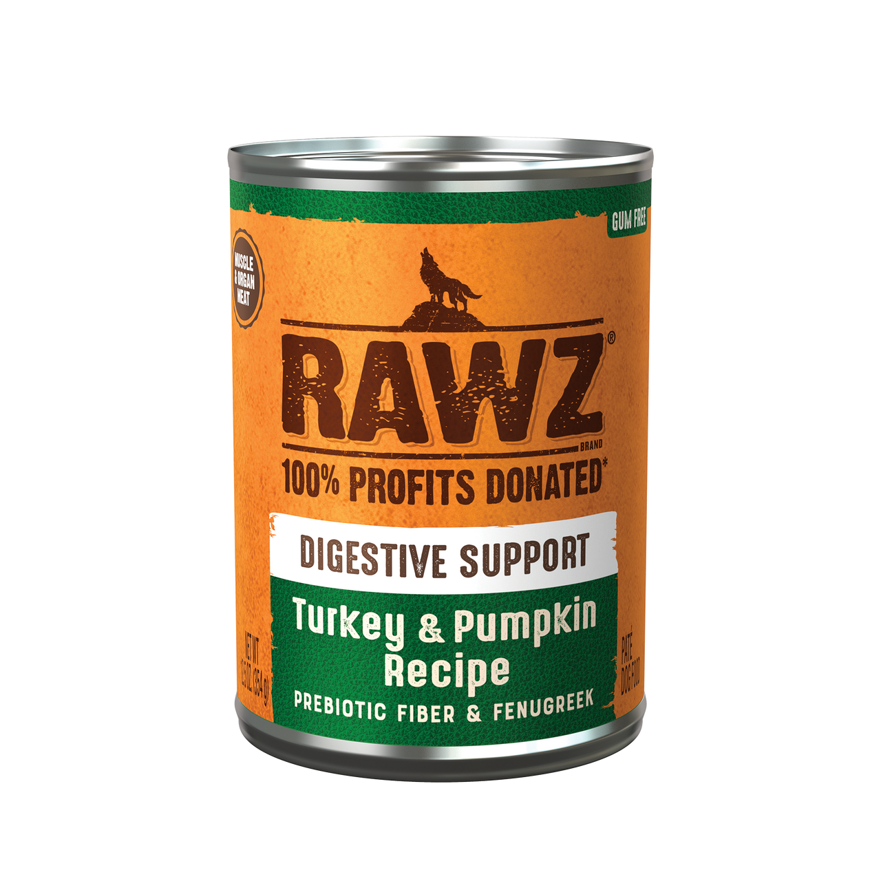 Rawz Digestive Turkey & Pumpkin Dog Canned 12.5oz