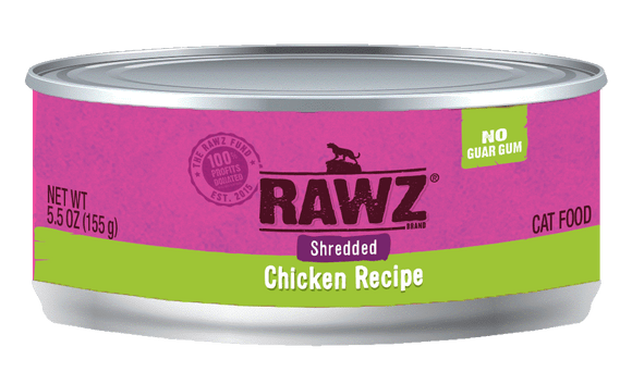 Rawz Shreds Cat Food   3oz Chicken