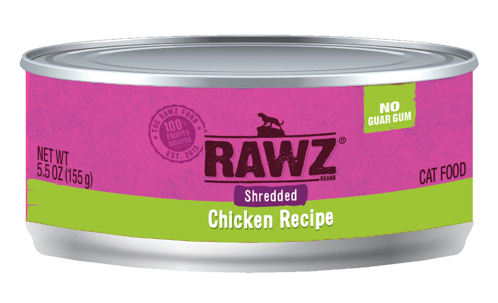 Rawz Shreds Cat Food 5.5oz Chicken