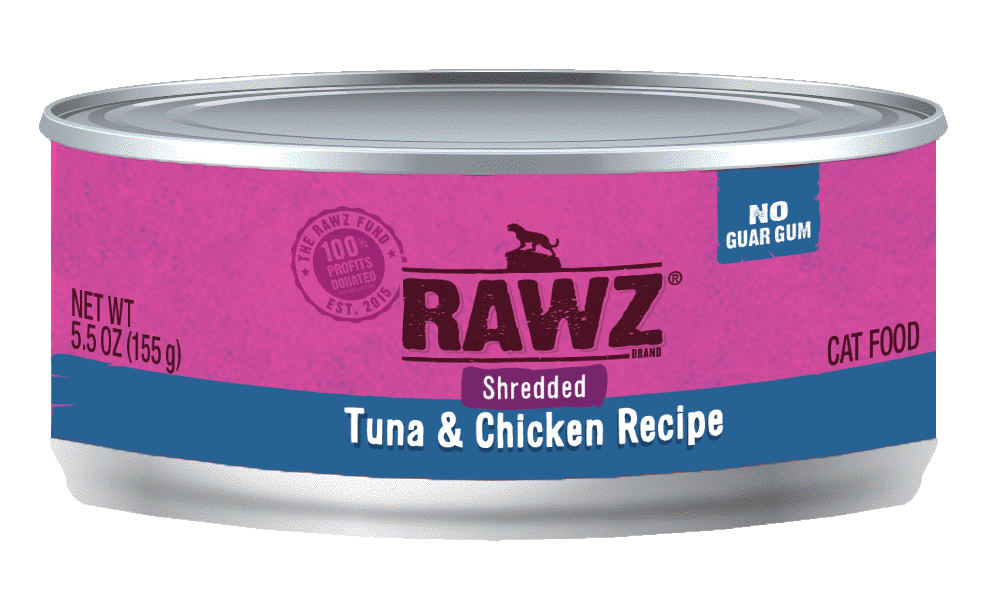 Rawz Shreds Cat Food 5.5oz Tuna and Chicken