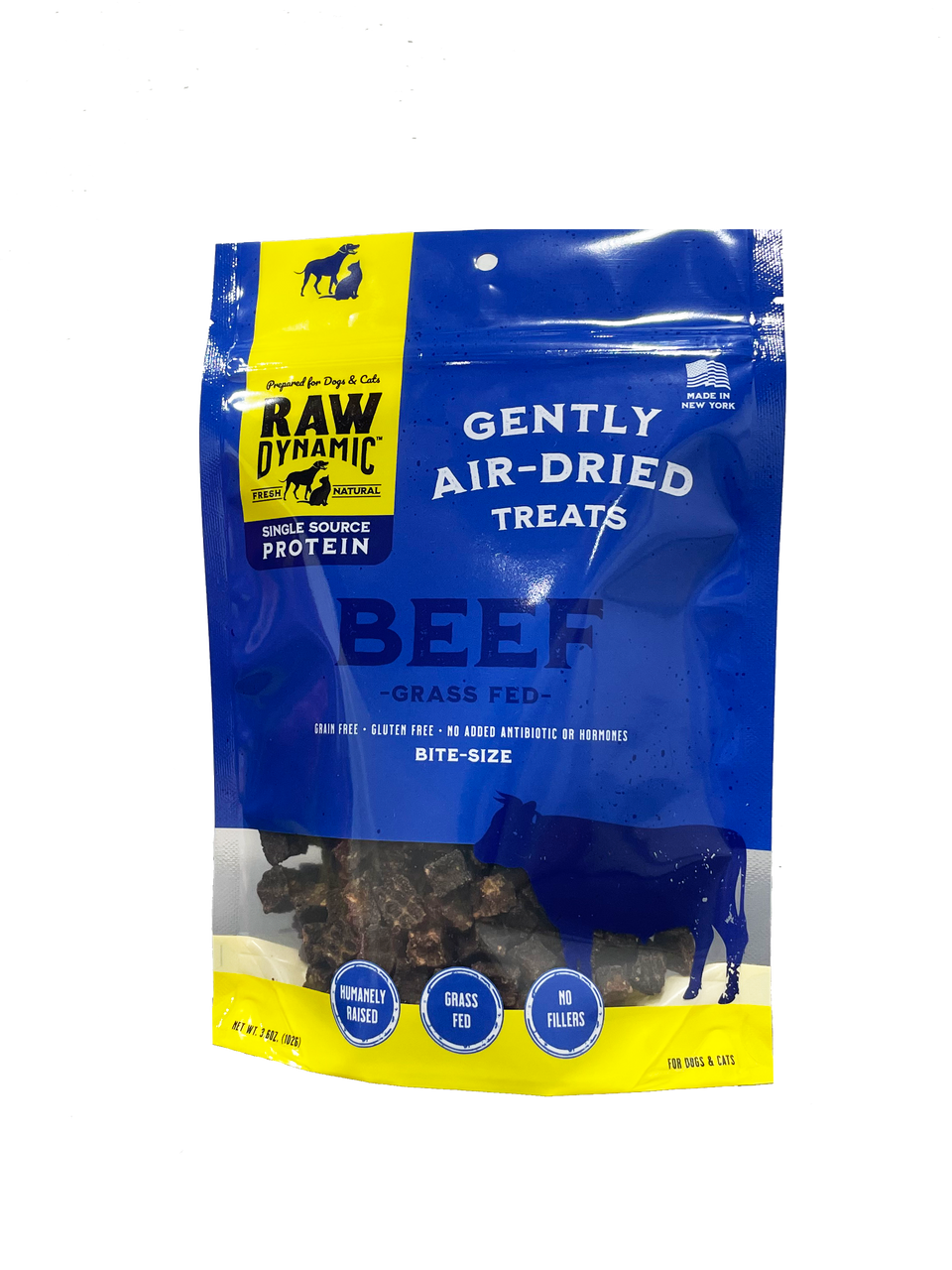 Raw Dynamic Air Dried Dog Treat Beef 3.6oz