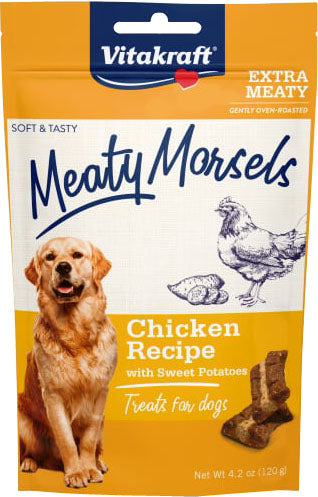 Vitakraft Meaty Morsels Mini Chicken Recipe with Sweet Potato Dog Treat