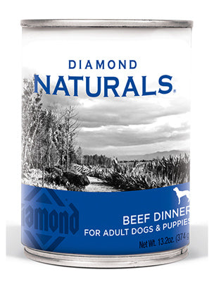 Diamond Natural Beef Dinner Wet Dog Food, 13 oz
