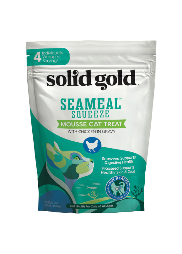 Solid Gold 4pk Seameal Squeeze with Chicken
