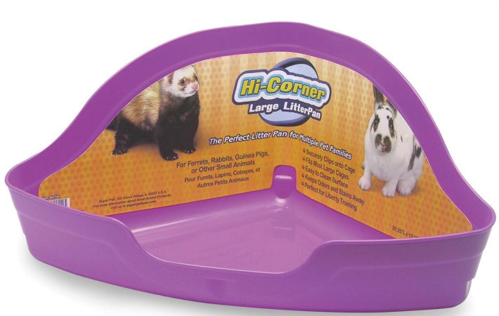 KT Superpet Large Corner Plastic Litter Pan