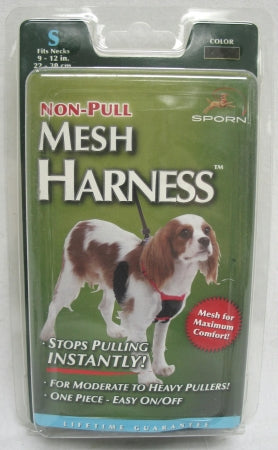 Sporn No Pull Dog Mesh Control Harness Black Small