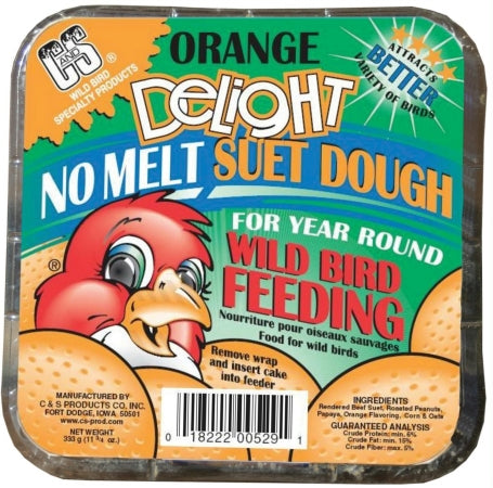 C&S Suet for wild Birds 11oz Orange Delight