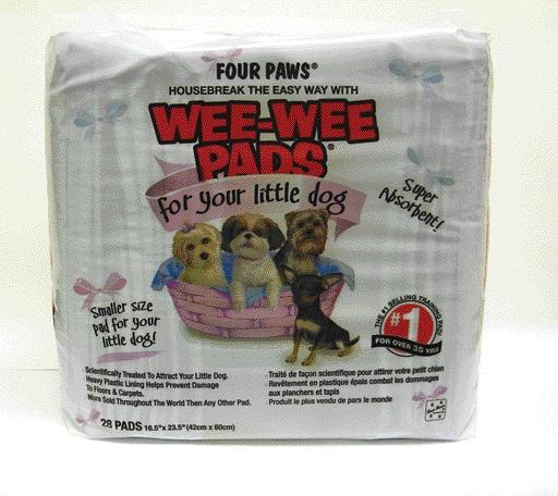 Four Paws Wee-Wee Small Dog Training Pads Little 28 Count