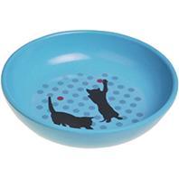 Van Ness Ecoware Cat Dish  Pacific Blue  8 Ounce  Single Dish  Non-skid Silicone Base  for Cats