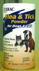 Zodiac Flea & Tick Powder for Dogs and Cats 6oz