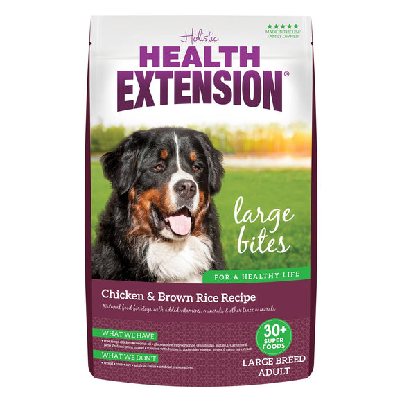 Health Extension Large Bites Chicken & Brown Rice 15 lb