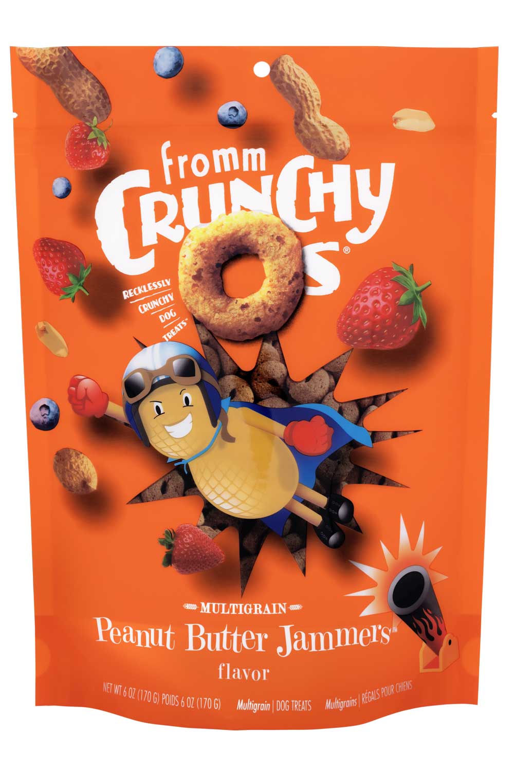 Fromm Crunchy Os® Peanut Butter Jammers™ Flavor Dog Treats 6 oz