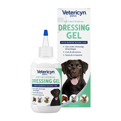Vetericyn Plus Antimicrobial Wound Dressing Gel 3oz
