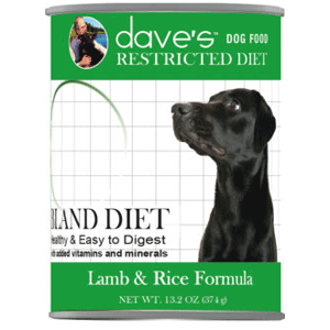 Dave's Restricted Diet Lamb & Rice Canned Dog Food 13.2oz