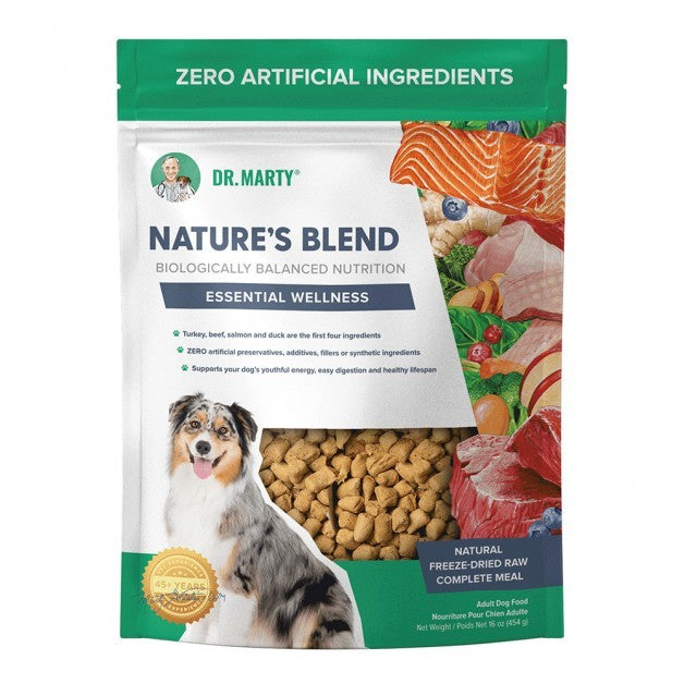 Dr. Marty Nature's Blend Essential Wellness Premium Origin Freeze-Dried Raw Dog Food 16 oz