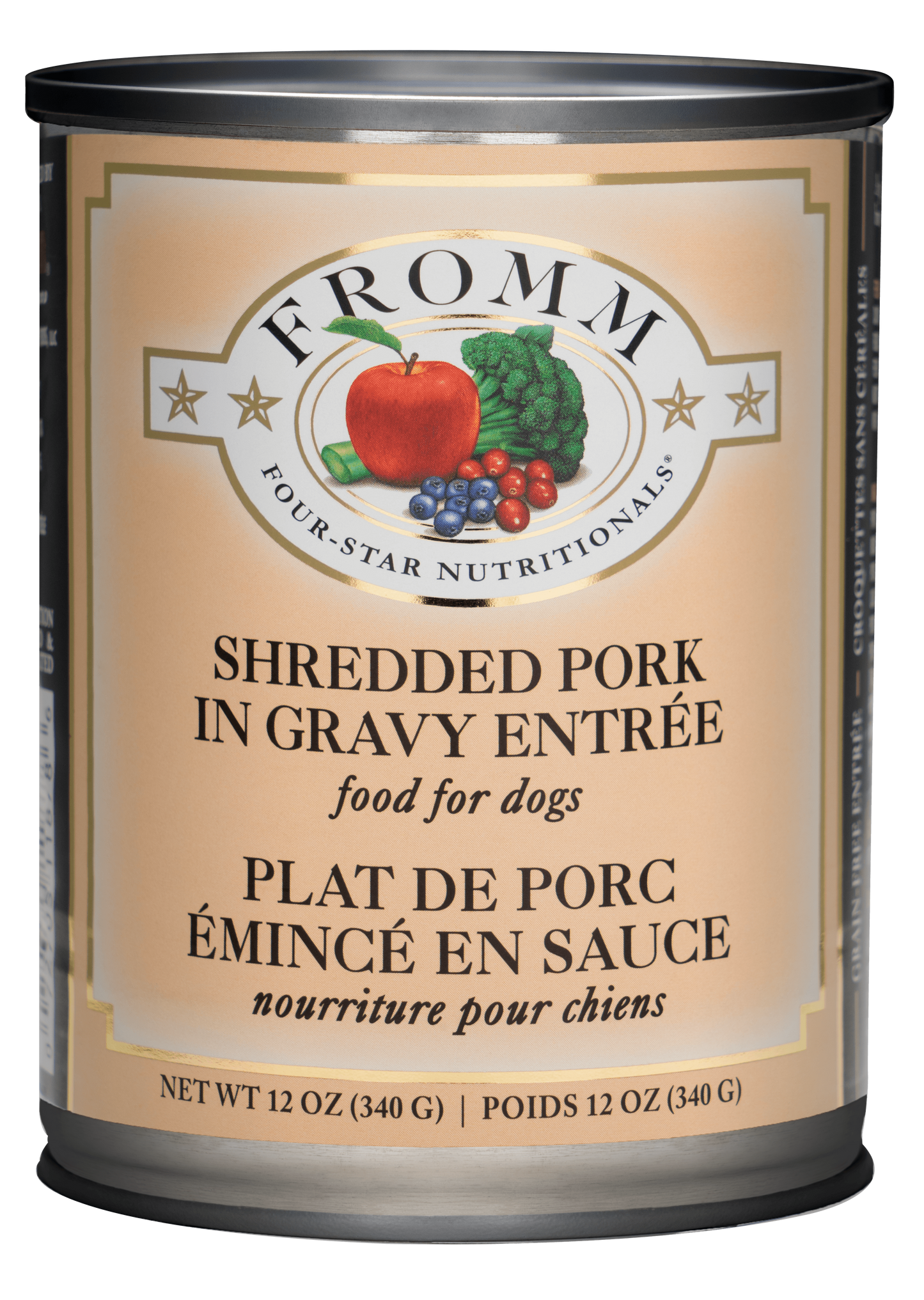Fromm Four-Star Nutritionals® Shredded Pork in Gravy Entrée Food for Dogs 12 oz