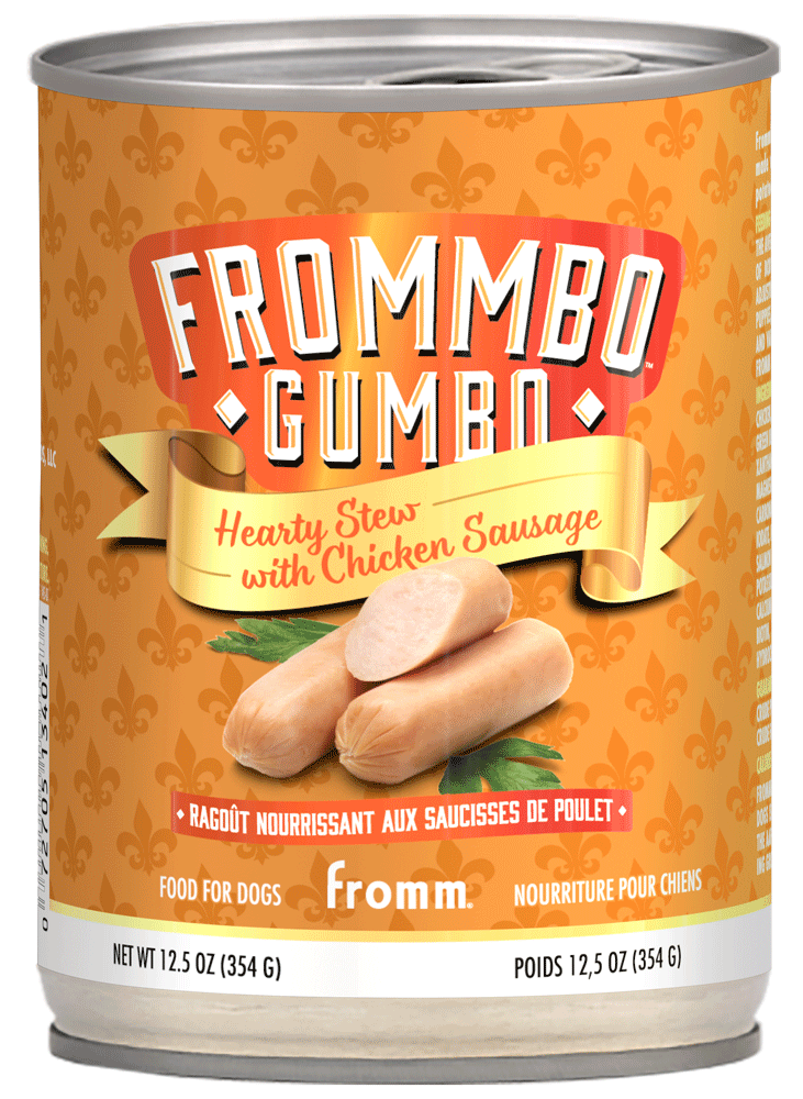 Fromm Frommbo Gumbo Hearty Stew with Chicken Sausage Canned Dog Food 12.5 oz