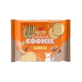Cloud Star Wag More Bark Less Human Grade Sandwich Cookie: Peanut Butter - 11.8oz